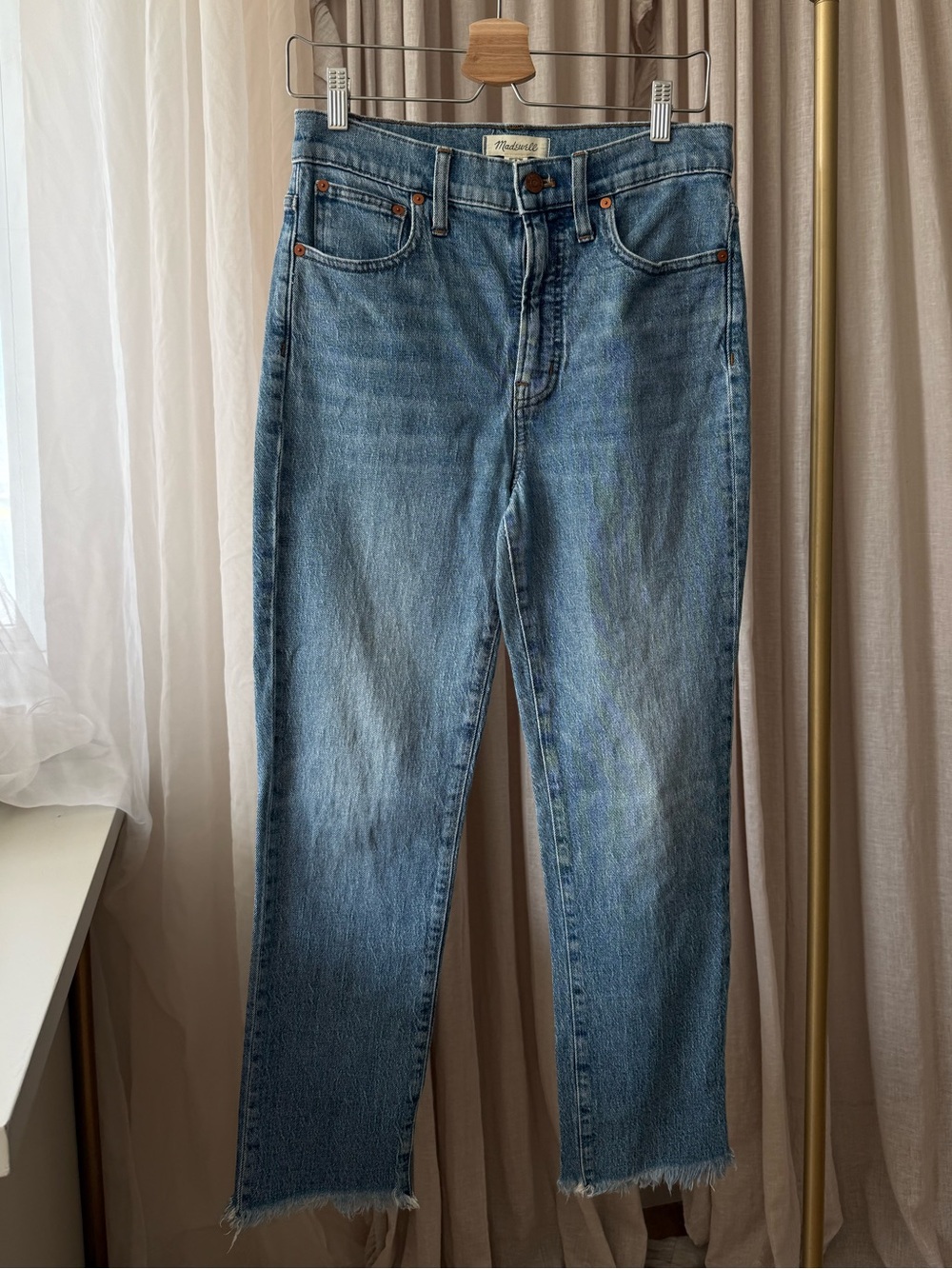 Madewell Perfect Vintage Crop Jeans Blue Wash 27 - Picture 4 of 13